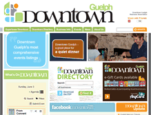 Tablet Screenshot of downtownguelph.com
